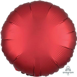 Plain Round Red/ Orange 18" Balloon
