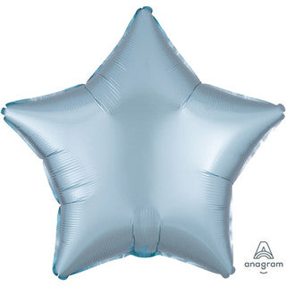 Plain Light Blue Star 20" Balloon