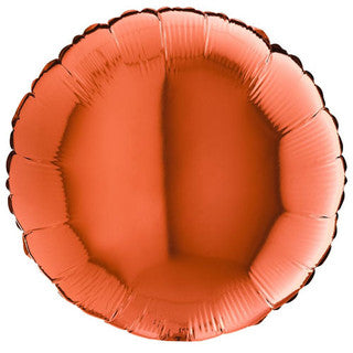 Plain Round Red/ Orange 18" Balloon