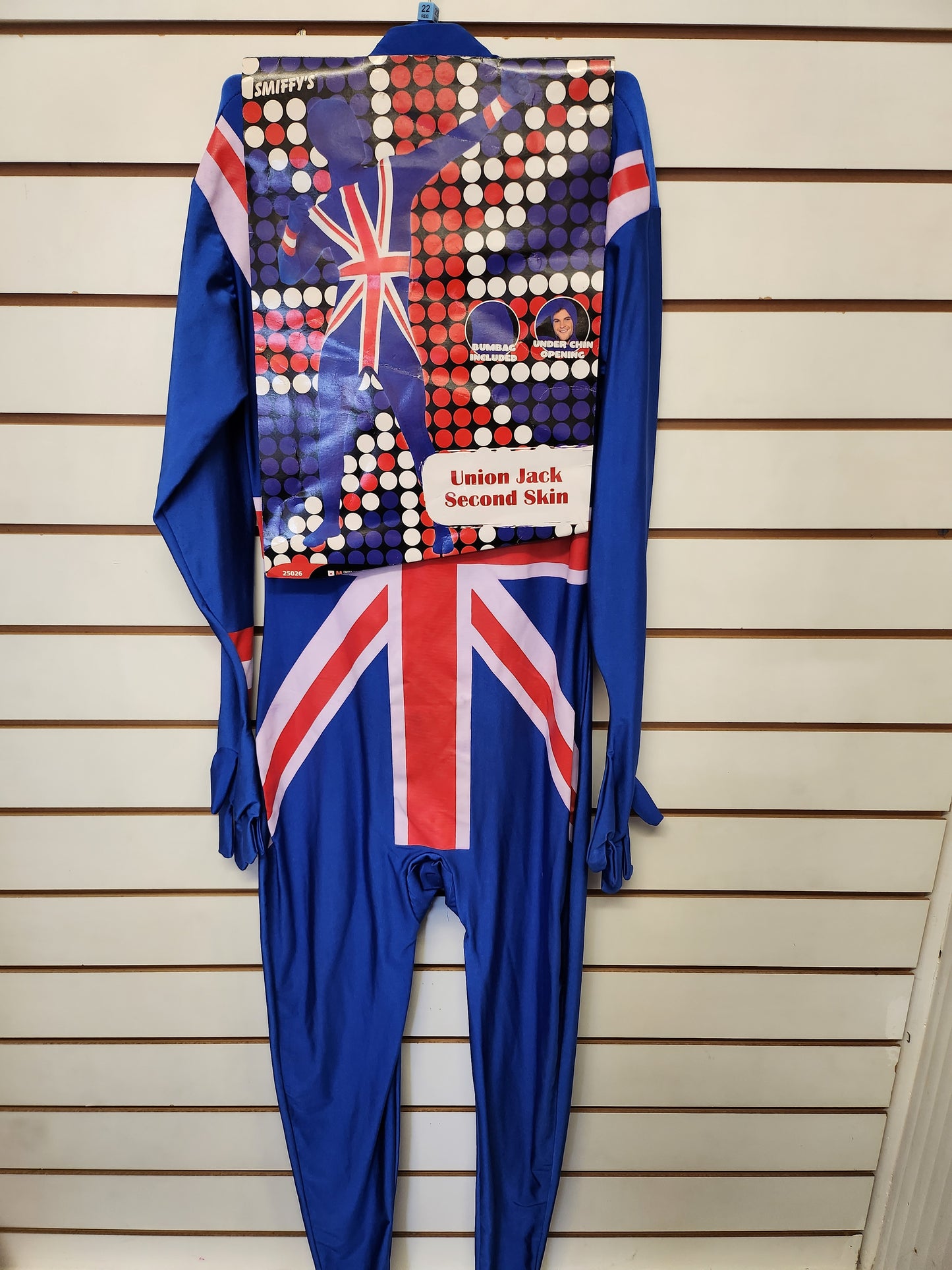 Union Jack Morph Suit Costume M