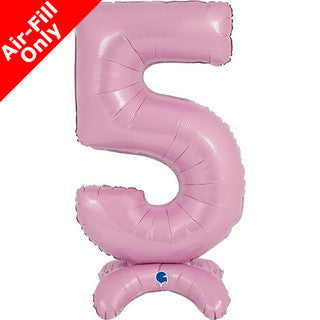Airfilled Stand-up 25'' Foil Number Balloon Pink