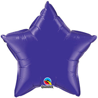Plain Purple Star 20" Balloon
