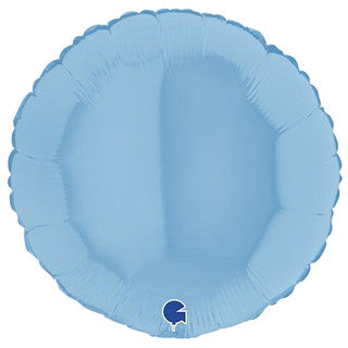 Plain Round Light Blue 18" Balloon