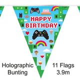 Happy Birthday Pixel Gamer Bunting