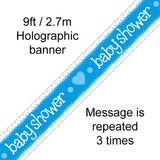 Baby Shower Blue Banner