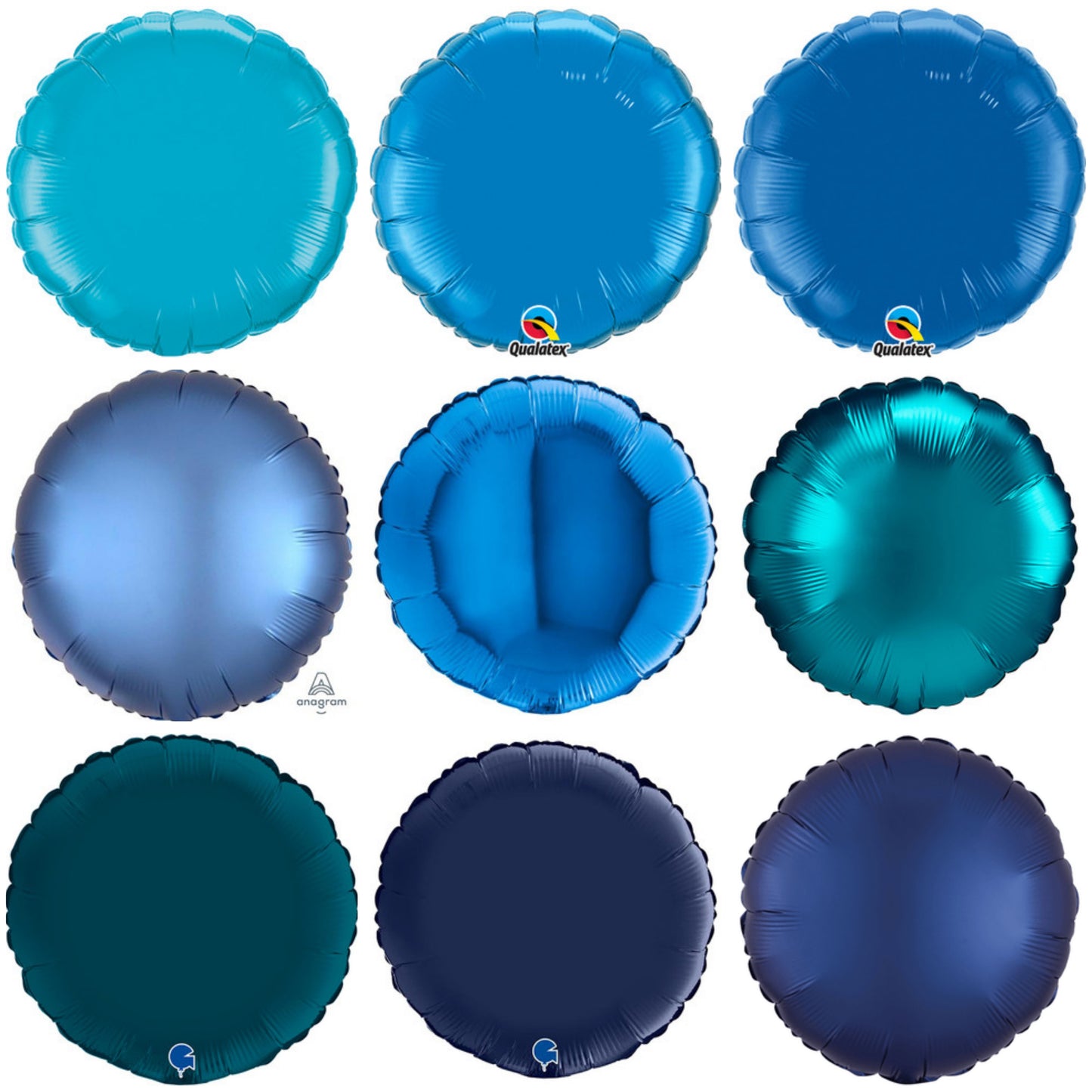 Plain Round Dark Blue 18" Balloon