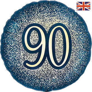 Age 90 Glitter/ Purple 18" Foil Balloon