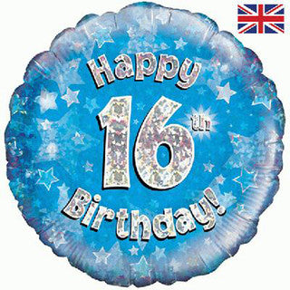 Age 16 Sparkle/ Stars 18" Foil Balloon