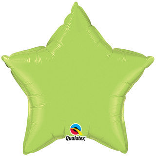Plain Green Star 20" Balloon
