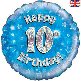 Age 10 Sparkle/ Glitz 18" Foil Balloon