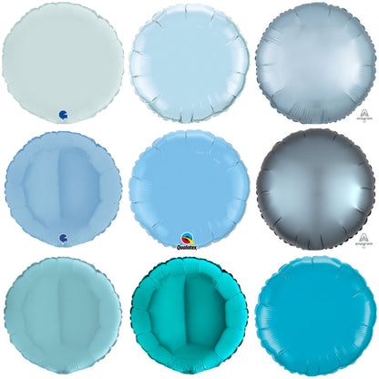 Plain Round Light Blue 18" Balloon