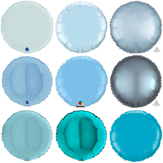 Plain Round Light Blue 18" Balloon