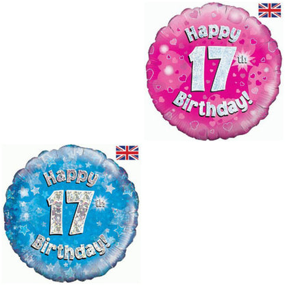 Age 17 Sparkle 18" Foil Balloon