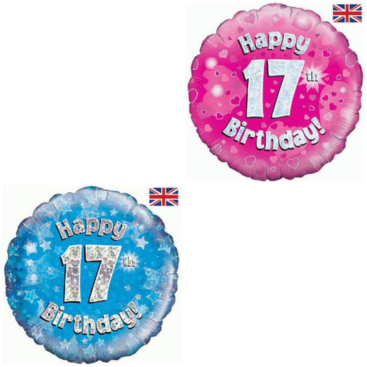 Age 17 Sparkle 18" Foil Balloon