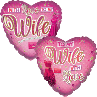 With Love Wife 18" Foil Balloon