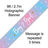 Boy or Girl Gender Reveal Banner
