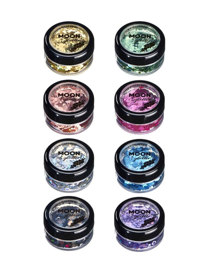 Moon Creations Face and Body Glitter Holographic Chunky Pot