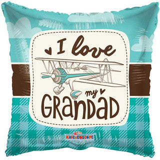 I Love Grandad/ Grandpa 18" Foil Balloon