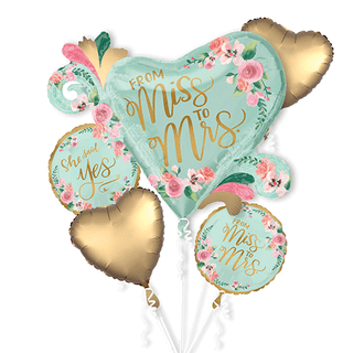 Miss to Mrs Foil Balloon Bouquet