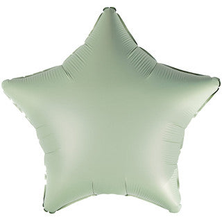 Plain Green Star 20" Balloon