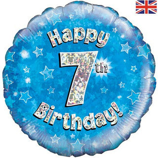 Age 7 Sparkle/ Glitz 18" Foil Balloon