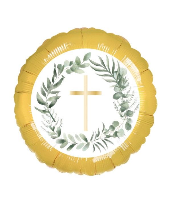 Religious Cross 18" Foil Balloon