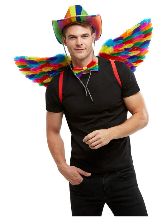 Angel Wings Wide Rainbow