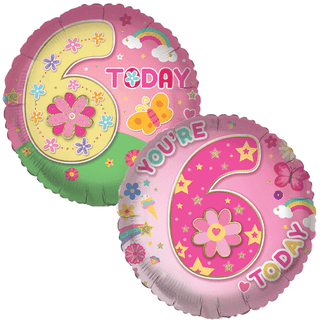 Age 6 Character 18" Foil Balloon