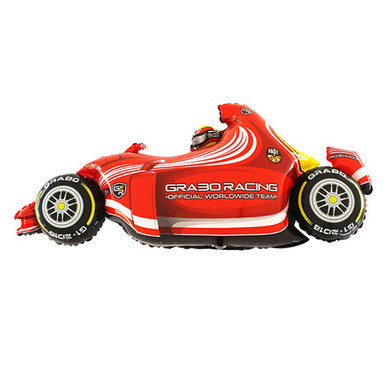Red Race Car Supershape Balloon