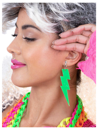 Lightening Bolt Earrings (clip on)