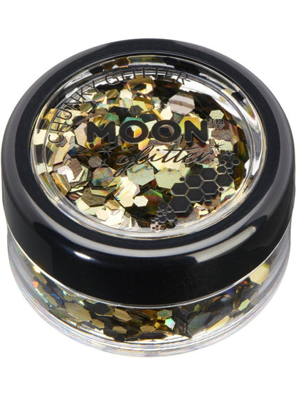 Moon Creations Face and Body Glitter Mystics Magical Mixes Chunky Pot