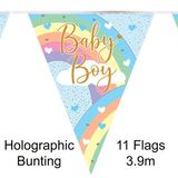 Baby Boy Rainbow Bunting