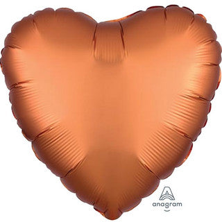 Plain Heart Red/ Orange 18" Balloon