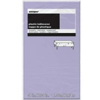 Lilac Purple Plastic Rectangle Tablecloth