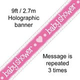 Baby Shower Pink Banner