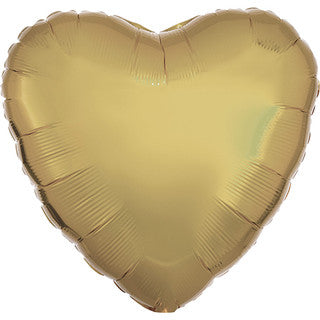 Plain Heart Yellow/ Gold/ Rose 18" Balloon