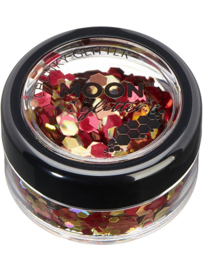 Moon Creations Face and Body Glitter Mystics Magical Mixes Chunky Pot