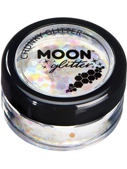 Moon Creations Face and Body Glitter Iridescent Chunky Pot
