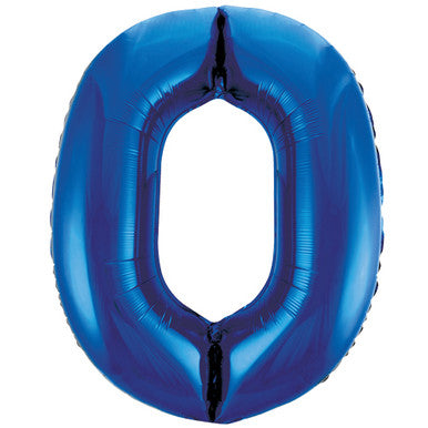 Giant Foil Number Balloon Sapphire Blue