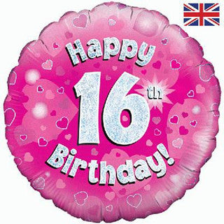 Age 16 Sparkle/ Stars 18" Foil Balloon