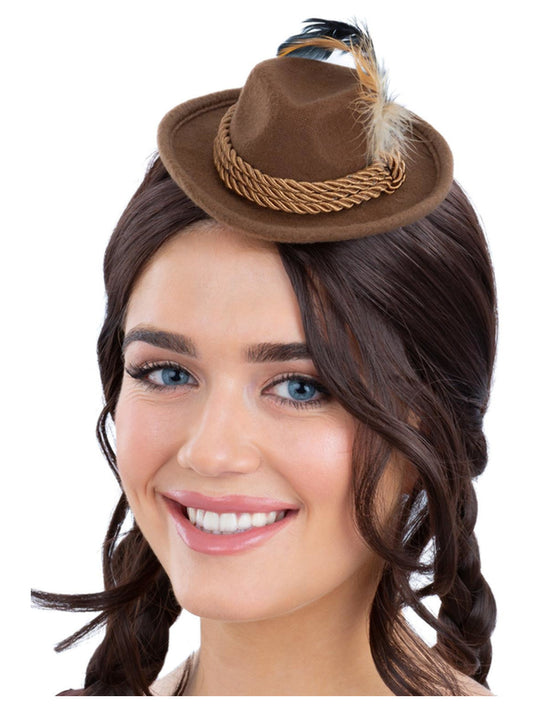 Bavarian Mini Hat on Hair Clip
