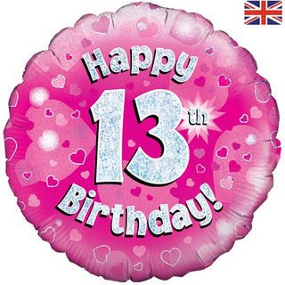 Age 13 Sparkle/ Character 18" Foil Balloon