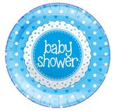 Baby Shower Blue Plates 8pkt