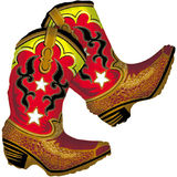 Cowboy Boots Supershape Balloon