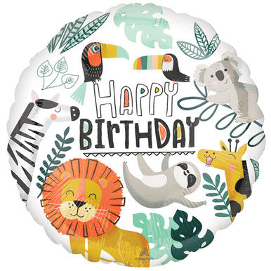 Wild Jungle 18" Foil Balloon