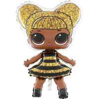 LOL Doll Gold Supershape Foil Balloon