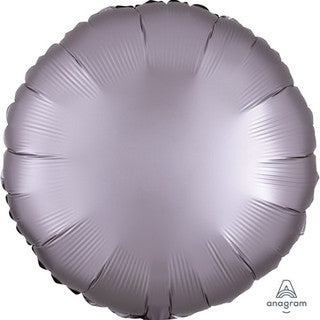 Plain Round White/ Silver 18" Balloon