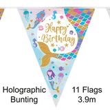 Happy Birthday Shimmering Mermaid Bunting