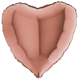Plain Heart Yellow/ Gold/ Rose 18" Balloon