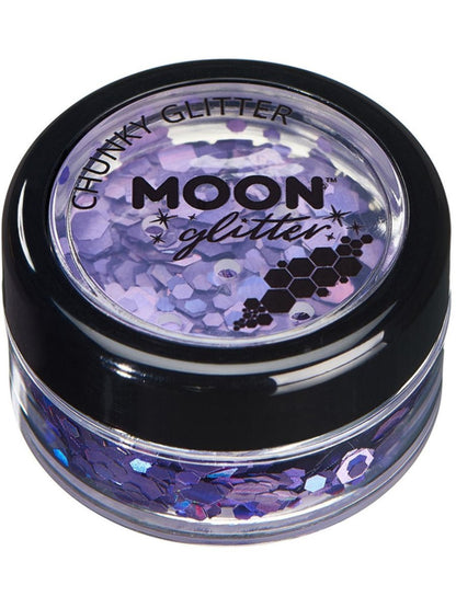 Moon Creations Face and Body Glitter Holographic Chunky Pot